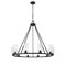 Z-Lite Titus 10 Light Chandelier, 46in. W x 28in. H, Matte Black 826-10MB - alternate 2